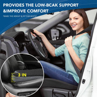 1 x RAW Customer Returns Qutool car seat cushion, wedge cushion car, ergonomic seat cushion for car seat cushion car seat wedge cushion for car driver s seat seat cushion for car, memory foam car seat cover black  - RRP €37.49