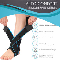 5 x Brand New ANAMPION Sports Ankle Support, 2 Bands Adjustable Ankle Brace Breathable Elastic Band for Men and Women Orthopedic Ankle Brace, Provides Support, for Arthritis, Sprains, Unisex S  - RRP €82.25