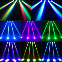 1 x RAW Customer Returns 100W Moving head Beam RGBW LED DMX512 Disco Party Lights Stage Lights for Bar Party Club Christmas Halloween - RRP €139.99