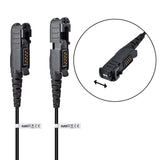 1 x RAW Customer Returns HYS Radio Headset Compatible with Motorola Multipin Radio DP2000 DP2400 DP3441 DEP550 DEP570 XPR3300 MTP3250 XiR P6600 Walkie Talkie With Microphone, Covert Acoustic Air Tube 1 Pack  - RRP €36.29