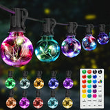 1 x RAW Customer Returns StarryEver LED fairy lights outdoor colorful, expandable 30 2 bulbs fairy lights outdoor power, 16 colors 9M G40 outdoor fairy lights with remote control timer for garden balcony terrace yard party decoration - RRP €51.99