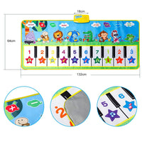 1 x RAW Customer Returns EXTSUD piano mat, children s toy gift for boys and girls, toddler dance mats, baby toy from 1 year old gift, large instruments piano keyboard, keyboard music mat, children s birthday gift - RRP €12.1