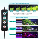 1 x RAW Customer Returns hygger 14W Aquarium LED Lighting, Aquarium LED Lamp with Timer, Dimmable, LED Aquarium Light with Adjustable Bracket for 41cm-61cm Aquarium Fish Tank Fish Plant White Blue Red Light  - RRP €31.99