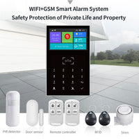 1 x RAW Customer Returns Splenssy All Touch USB Screen Wireless WIFI GSM RFID Card Burglar Alarm System Smart Home Security DIY Alarm APP Smart Life - RRP €57.99