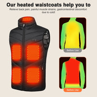 1 x RAW Customer Returns Heated vest for men and women, winter heated vest with 11 heating areas, winter jacket, heated vest with 3 adjustable temperatures, USB electric heated jacket for outdoor hiking, camping XL  - RRP €27.6