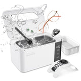 1 x RAW Customer Returns Ultrasonic cleaning device, ultrasonic cleaner for glasses, jewelry, watches, dentures, glasses cleaning device with powerful cleaning with 47 kHz and 5 modes, 600ml - RRP €50.41