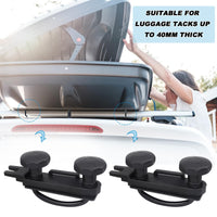 1 x RAW Customer Returns LBING 4 pieces roof box attachment universal roof box bracket attachment U bracket with heavy duty lock nuts and bandages, roof box bracket installation accessory kit - RRP €19.99