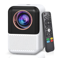 1 x RAW Customer Returns Mini Projector WiFi Bluetooth Built-in Netflix, Electric Focus 1080p 350 ANSI Mini Portable Smart TV Projector, Supports 4K, 4D 4P Keystone, 50 Digital Zoom, Office Software, YouTube etc - RRP €127.54