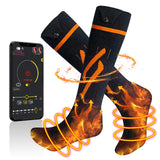 1 x RAW Customer Returns Heated Socks Women Men, APP Remote Control Electric Heated Socks, Heating Socks with 3 Heat Settings, 60 Foot Warmer for Skiing Hunting Camping Riding Outdoor Winter - RRP €46.38