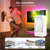 2 x RAW Customer Returns WLED Addressable Strip Controller ESP8266 web server for controlling NeoPixel WS2812B, WS2811, SK6812 LEDs or SPI-based chipsets 5-24 volt WIFI Smart LEDs home installation - RRP €54.44