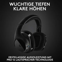 1 x RAW Customer Returns Logitech G533 wireless gaming headset, 7.1 surround sound, DTS Headphone X, 40mm driver, 2.4 GHz, noise-cancelling microphone, wireless connection, 15-hour battery life, PC Mac - black - RRP €79.56