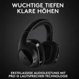 1 x RAW Customer Returns Logitech G533 wireless gaming headset, 7.1 surround sound, DTS Headphone X, 40mm drivers, 2.4 GHz, noise-cancelling microphone, wireless connection, 15-hour battery life, PC Mac - black - RRP €82.33