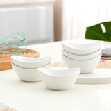 1 x RAW Customer Returns Swuut Ceramic Dip Bowls Set of 6,1.5 Oz White Dip Pinch Bowl, Soy Sauce Dishes, Mini Bowls for Charcuterie Board Sushi, Tomato Sauce, BBQ and Party Supplies White  - RRP €17.14