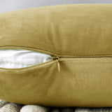 1 x Brand New MIULEE Velvet Cushion Cover Sofa Pillow Case Throw Cushion Decor Pillow Cover Case Decorativefor Living Room 50 x 50cm 20 x 20 Inch 1 Piece Olive Green - RRP €20.4