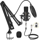 1 x RAW Customer Returns TONOR XLR Cardioid Condenser Microphone Kit Professional Cardioid Studio with T20 Microphone Arm, Microphone Shock Mount, Pop Filter for Recording, Podcasting, Voice-Over, Streaming, Home Studio TC20  - RRP €74.99