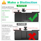 1 x RAW Customer Returns ASUNCELL 7.3V 35Wh A1375 Laptop Battery for MacBook Air 11 Inch A1375 A1370 0nly 2010 Version , MC505, MC505LL A,MC506LL A,MC505LZ A,MC506,MC506J A,MC506LLA, MC507LL A 02 0-6920-A 020-6920-B - RRP €39.31