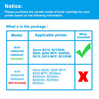 1 x RAW Customer Returns LCL Compatible Toner 106R04347 106R04346 B210 B205 B215 High-Yield 1 Black compatible for Xerox B210 B210DNI B205 B205 MFP B205NI B215 B215 MFP B215DNI - RRP €34.38