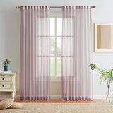 3 x Brand New Melodieux Modern Living Room Curtains Curtains 2 Pieces, Violet, 140x225cm - RRP €79.02