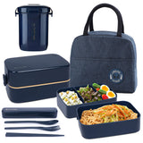 1 x RAW Customer Returns UHAPEER Bento Box for Adults and Children, Portable Leak-Proof Lunch Box with Bag, Microwave Safe Lunch Box, Lunch Box for Work and School - RRP €31.73