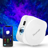 1 x RAW Customer Returns PANAMALAR Smart Starry Sky Projector, WiFi LED Projector Galaxy Starlight Children with Voice Control from Alexa Timer, Night Light Gift for Children Party Christmas SK23-White  - RRP €49.99