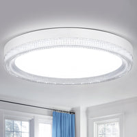 1 x RAW Customer Returns DIHUA LIGHTING LED Ceiling Light 30cm Round 48W 6500K 4320LM Cold White for IP44 Bathroom Kitchen Bedroom Living Room Corridor Office Cellar - RRP €33.99