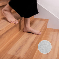 1 x RAW Customer Returns Spurtar Stair Treads Mats Anti-Slip Mat, Transparent Stair Treads Inside 15 Pieces 15 x 81cm Non-Slip Adhesive Tape for Wooden Steps Set for Floor Slip Protection Self-Adhesive Anti-Slip Strips - RRP €36.29