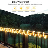 1 x RAW Customer Returns Solar light tube outside 10M 100 LED light chain tube crystal clear, LED light chains outside warm white for wedding, party and Christmas, Christmas lighting - RRP €14.16