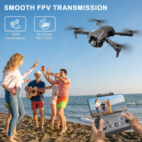 1 x RAW Customer Returns I3 PRO drone with camera HD 1080P, FPV WiFi live transmission drone for children beginners, altitude hold, one key landing, optical flow hover, headless mode, 3D flips, obstacle avoidance, 2 batteries - RRP €62.87