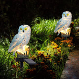 1 x RAW Customer Returns yowin Solar Owl Garden Decoration, Owl Garden Figures for Outdoors, Owl Gifts Waterproof Animals Solar Lamps, Owl Garden Statues for Outdoors Yard Balcony Path Decoration White  - RRP €18.99