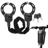 1 x RAW Customer Returns E Scooter Lock, Handcuff Lock, Lock for E Scooter with Scooter Bag, Bicycle Accessories, Cut-Resistant Roller Lock, Handcuff Cable Lock for Segway, Ninebot, Xiaomi, NIU Scooter - RRP €68.56