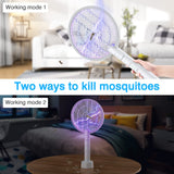 1 x RAW Customer Returns PALONE 2 x Electric Fly Swatter, 2024 Upgraded Insect Killer, 3000V Electric Mosquito Swatter and UV Mosquito Lamp 2 in 1, Portable Rechargeable USB for Indoor Outdoor Use - RRP €59.99