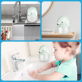 1 x RAW Customer Returns WUYOR Automatic Sensor Soap Dispenser, Cartoon Elephant Soap Dispenser Automatic for Children, 300ml Waterproof Hand Washing Machine Touchless Suitable for Kitchen, Bathroom - RRP €30.23