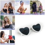 2 x RAW Customer Returns FUNUPUP 8 Pairs Heart Shape Sunglasses Rimless Party Glasses for Women, White - RRP €39.98