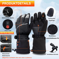 1 x RAW Customer Returns Heated gloves for men and women, 3 adjustable temperature heated gloves with 7.4 V 3000 mAh rechargeable batteries, hand warmer gloves for winter, hiking, motorcycle, skiing, cycling - RRP €38.3