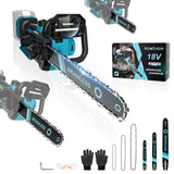 3 x RAW Customer Returns Cordless chainsaw compatible with Makita 18V, 3 IN1 1000W 6 inch 8 inch 12 inch electric chainsaw, chainsaws with safety lock, automatic oiler, cordless saw, hand chain saw, garden shears without battery  - RRP €344.85