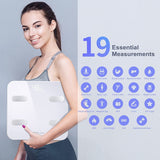 1 x RAW Customer Returns YOUNGDO Body Fat Scale, Smart Digital Bluetooth Bathroom Scale with APP, 19 Body Measurements and 8 Users, Body Composition Monitors Maximum 180kg for Andriod and iOS - RRP €35.9