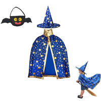 42 x Brand New HLFMQZEI Halloween Witch Cloak,Wizard Cloak,Wizard Cloak with Hat,Kids Witch Cloak,for Halloween Cosplay Party for Boy and Girl - RRP €856.8