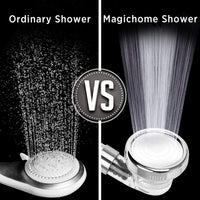 1 x RAW Customer Returns Magichome High Pressure Ionic Shower Head, 3 Modes, Portable Detachable Shower Head with Water Saving. - RRP €17.99