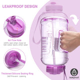 9 x Brand New FORWEWAY Large Drinking Bottle with Straw 1.5 Liter, BPA Free Leak-Proof Sports Water Bottle with Carry Handle for Gym Bodybuilding Outdoor Sports Office Purple  - RRP €163.26