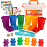 13 x Brand New kramow Montessori Sorting Toys 3 4 5 6 7 8 Years, Learning Colors, Sorting Game Children, Learning Toy Educational Toy Gift for Girls Boys, 82 Pieces - RRP €275.21