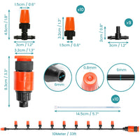 1 x RAW Customer Returns BELLE VOUS Automatic Irrigation System Garden - Drip Irrigation for Greenhouse Terrace and Lawn - Drip Irrigation including Hoses Nozzles and Connectors - RRP €16.99