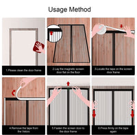 2 x Brand New LATRAT Magnetic Fly Screen Door Polyester Insect Protection for Balcony, Cellar and Terrace Doors, No Drilling, Cannot Be Shortened 100 x 220 cm  - RRP €43.2