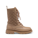 1 x Brand New DREAM PAIRS Women s Lace Up Boots, Latex Insole, Chunky Sole, Khaki, 41 EU - RRP €58.8