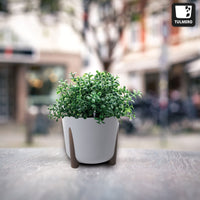 1 x RAW Customer Returns TULMERO flowerpot matt, plant pot made of plastic, decorative pot for large and small plants, set of 2 flower pots, flower pot herb pot, 2 pack gray, 30 cm - RRP €33.99