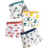 1 x Brand New RONGYI 4 Pack Boys Boxer Shorts, Boxer Shorts with Dinosaur Motif, Underwear Cotton Kids Underwear, Cotton Briefs, for Children Aged 10-15 kg, for Children Aged 2-4 Years, S - RRP €27.6