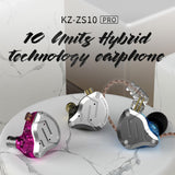 1 x RAW Customer Returns Yinyoo KZ ZS10 Pro IEMs Earphones 4BA 1DD In Ear Headphones Balanced Armature Hifi In Ear Hybrid Earphones for Musician - RRP €51.99