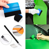 2 x RAW Customer Returns FOSHIO Car Vinyl Tool Kit Car Foil Squeegee Set for Tint Film Car Wrap, Foil Tool Set for Wrapping, 5M Knifeless Knife Tape, Scraper, Felt Squeegee, Teflon Tape, Squeegee, Cutter Knife - RRP €52.42