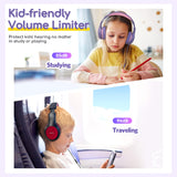 1 x RAW Customer Returns EarFun Children s Headphones, with Cable, 85 94dB Volume Limiter, Foldable, Adjustable, Stereo Sound, HD Microphone, Audio Sharing, Over Ear Children s Headphones for School Travel PC, Purple - RRP €15.31