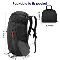 1 x RAW Customer Returns G4Free 40L Waterproof Ultralight Foldable Trekking Backpack Daypack Women Men for Outdoor Hiking Camping Travel - RRP €33.18