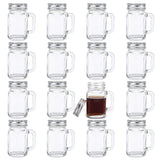 1 x RAW Customer Returns Kingrol Pack of 16 2oz mini shot glasses with lids, 60ml shot glasses for drinks, desserts, candles, crafts - RRP €19.99